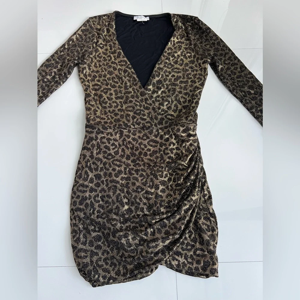 Lovers and Friends Burmese dress leopard print mini bodycon - Picture 4 of 6